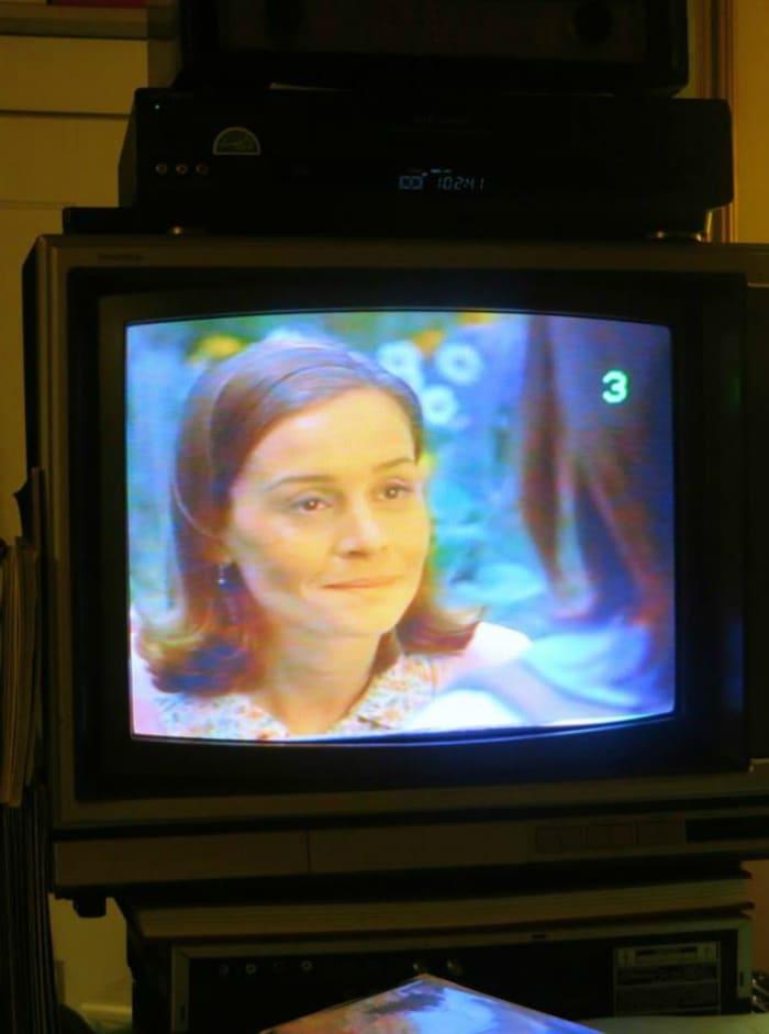 I think even Miss. Honey is glad to be playing on the Sony Trinitron Color Television, Model KV-1926RA. I believe it will be a long time before this Sony is going anywhere outside the bedroom. I forgot how fun it is to watch VHS tapes in your bed.