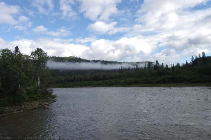 Rivière Sainte-Marguerite as it flows through the Saguenay Fjord National Park in Quebec.