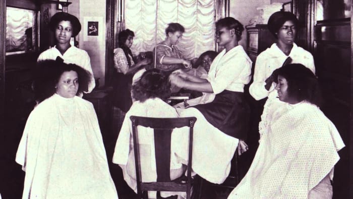 The beauty of what Annie Malone created at Poro College was a sense of self worth, pride, and an income for many thousands of women who could care for their families and become solvent with their skill sets as beauticians.
