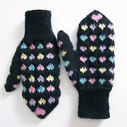 Sweet Heart Mittens Free knitting mitten patterns are the most useful of all free knitting patterns because they keep your hands nice and toasty. After all, frostbitten fingers can't stitch very well.