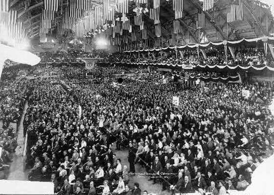 1912 National Progressive Convention at the Chicago Coliseum.
