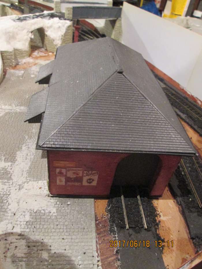 The end view overlooking the back door where the Slater's North Eastern Railway buffer stop will go
