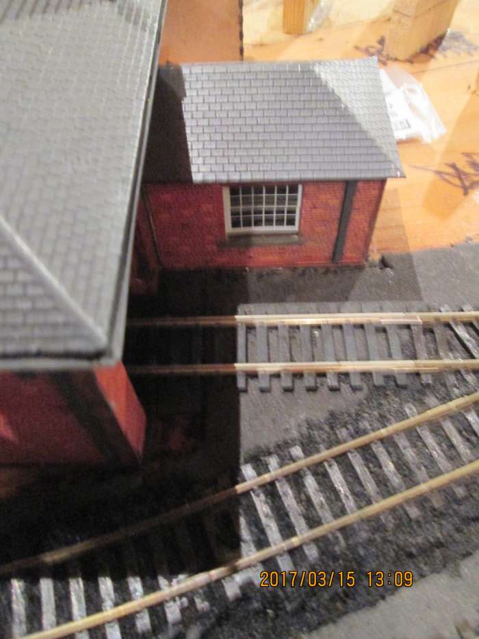 The goods office and doorway where a Pooley goods wagon/van weighbridge should be added in due course
