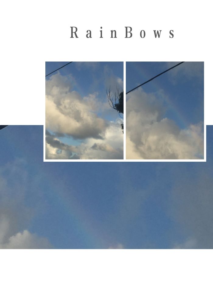 December 7, 2018 @ 7:15am, captured westward at a 60 degree angle. I dont know how i really knew this rainbow was over my head. I just look straight up that day and i was astonished by my finding. I smile inside my thoughts all day. Cheers Everyone!