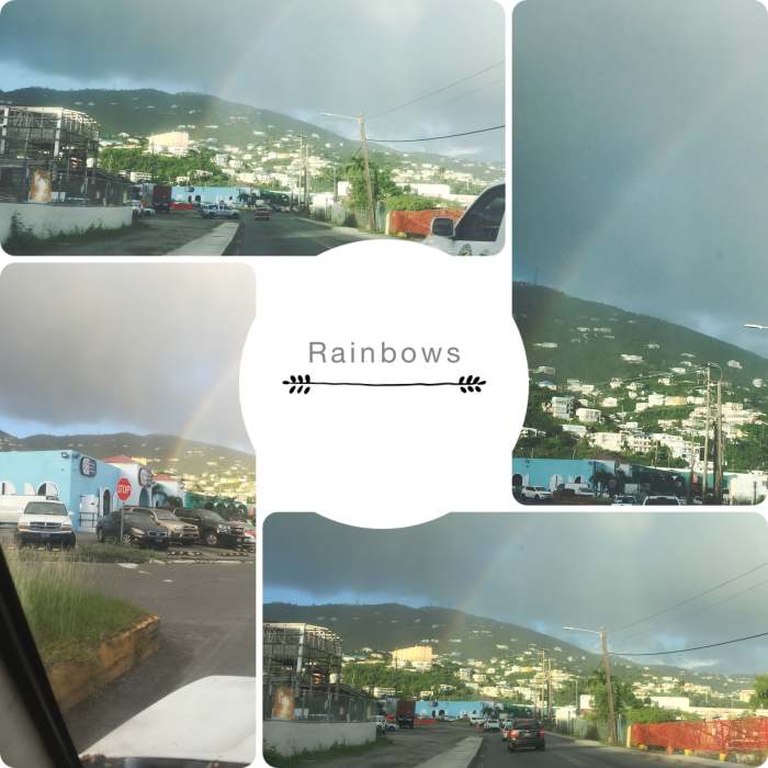 December 7, 2018 @ 4:56pm. Captured rainbow driving on crown bay road going on East 30 on waterfront. See video.