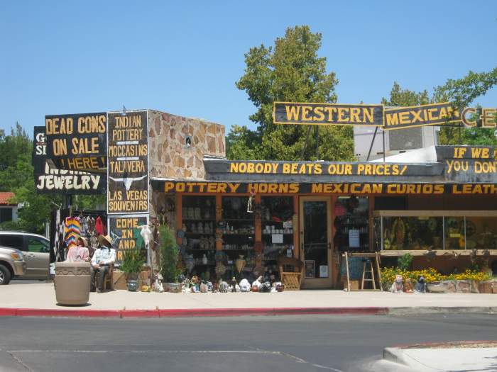 A kitschy little tourist shop in the interesting little town of Boulder City, Nevada.
