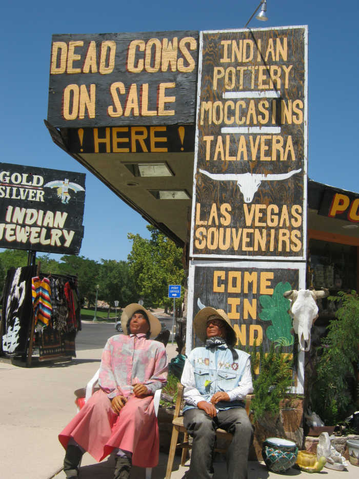 Another closer picture of a cute kitschy tourist shop in Boulder City... a great place to find... dead cows?
