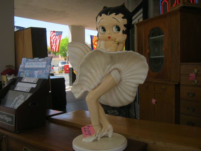 A Betty Boop figure at an Antique shop in Boulder City. A great find for fans of "Betty Boop."