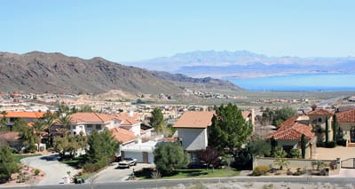 Parts of beautiful Boulder City, Nevada overlook Lake Mead. A VERY quaint and pretty town, we loved the time we spent in Boulder City!