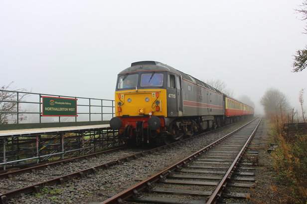 Northallerton West's temporary platform. There are thoughts on extending to Northallerton's Low Level platforms, where there is at least a road link