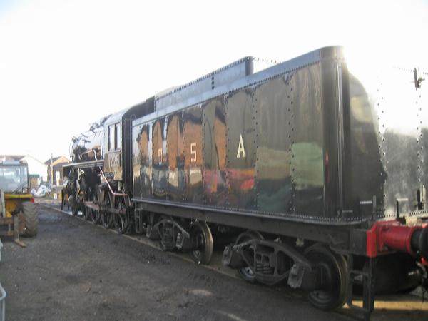 Santa Specials made way this year - 2019 Christmas season - for Polar Express hauled by USA wartime Baldwin S160 2-8-0 No.1225