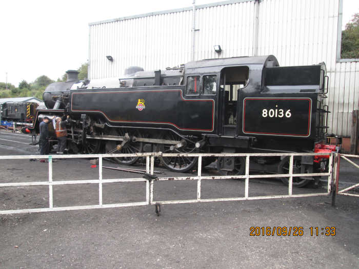 80136, one of the new 'fillies' in the 'stable, sister loco to the NYMR's BR Standard Class 4MT 2-6-4 T 80135. These engines were built at Brighton works in the mid-1950s. Some were allocated to the North East, all in black mixed traffic livery.'