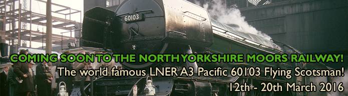 Scotsman's week on the NYMR, March 12-20th, 2016. Periodically the railway hosts steam and diesel galas. Watch out for future events on the NYMR web-site