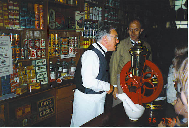 Beamish Museum shop interior - vintage currency is supplied by them to do your shopping, in Victorian era £-s-d (that's pounds, shillings and pence, not dope)