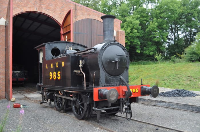 North Eastern Railway Wilson Worsdell Class H 0-4-0 at Beamish as Class Y7 985 in LNER livery