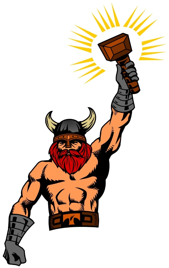 In Norse mythology, Thor wore a belt of power and iron gauntlets that helped him wield his magic hammer.