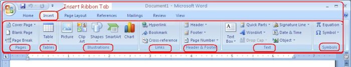 how-to-use-the-insert-ribbon-tab-of-microsoft-office-word-2007-hubpages