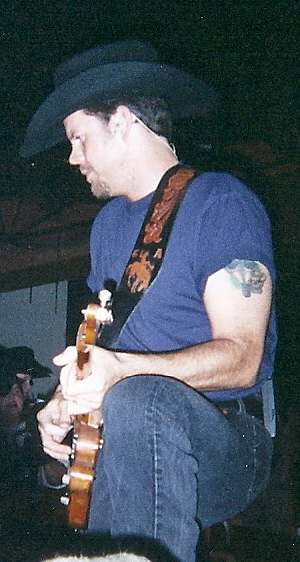 Gary Allan, a country music artist from Bakersfield, California, who is a bit intense, at Cowboys in Kennesaw, GA. I was so close! hehehe