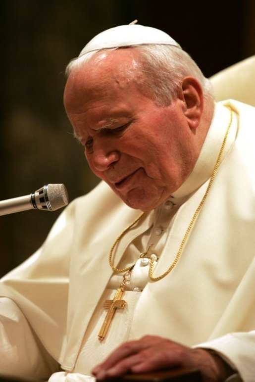 Pope John Paul II served from 1978 to 2005. This photo was taken when he was honored with the Medal of Freedom in 2004.