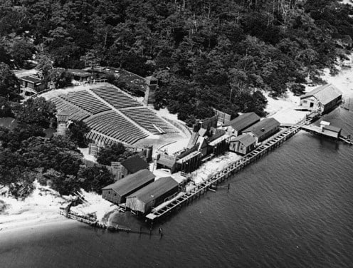 Fort Raleigh National Historic Site, Manteo, Roanoke Island NC. A theater company entertains visitors every year.