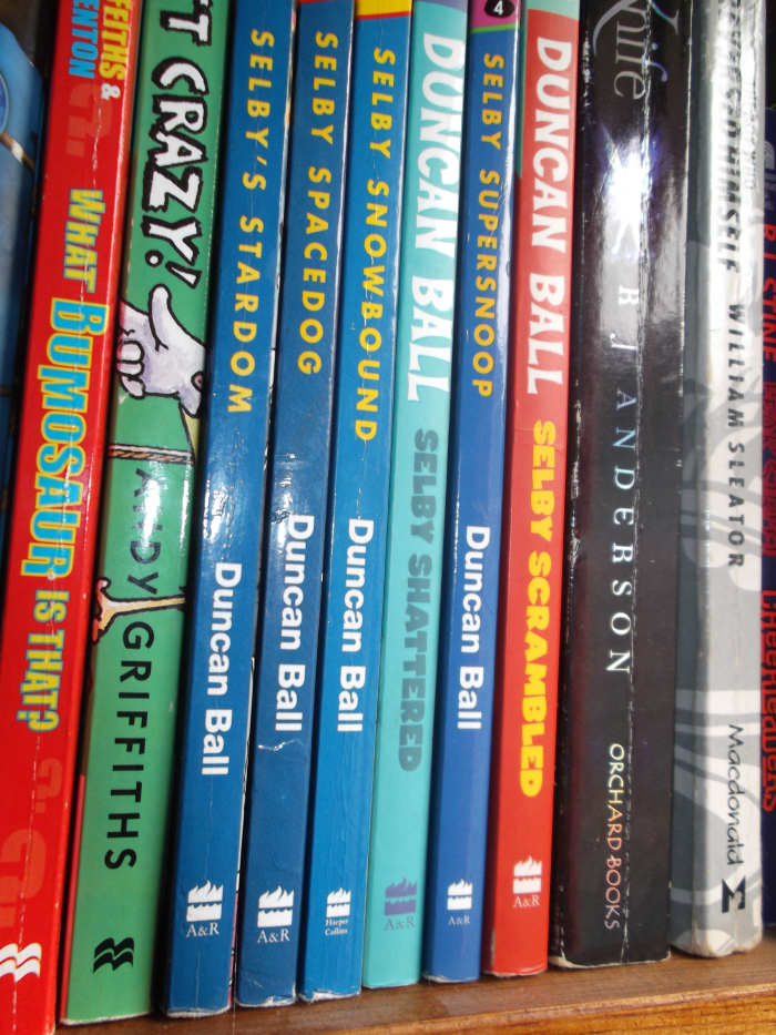 Selby is a dog. There are lots of books in the Selby series. My daughter only owns a few, but read the entire series courtesy of the local library.