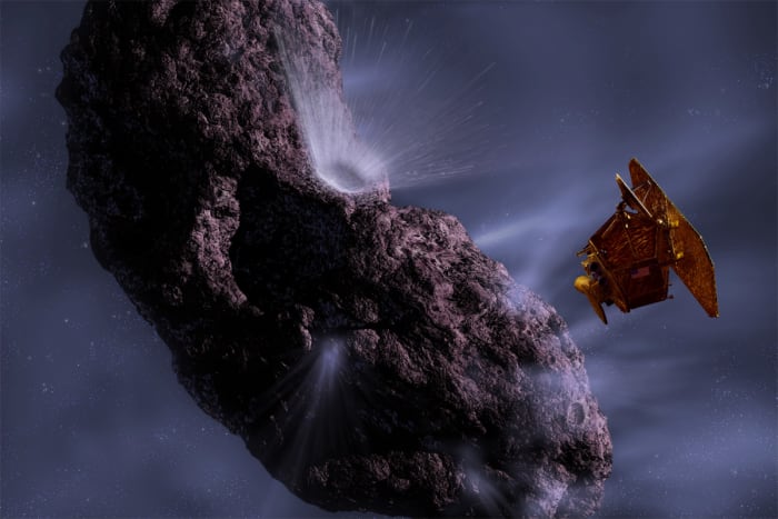 NASA wanted to find clues to the formation of the solar system and more about the structure and composition of comets by crashing a bolt of copper into the comet Tempel 1. The resultant deep crater in its mantle or upper crust has allowed scientists