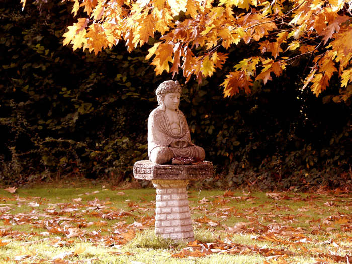 A Beautiful Buddhist statue within a Monastery. What do Buddhists believe about the afterlife? You will find out very shortly!