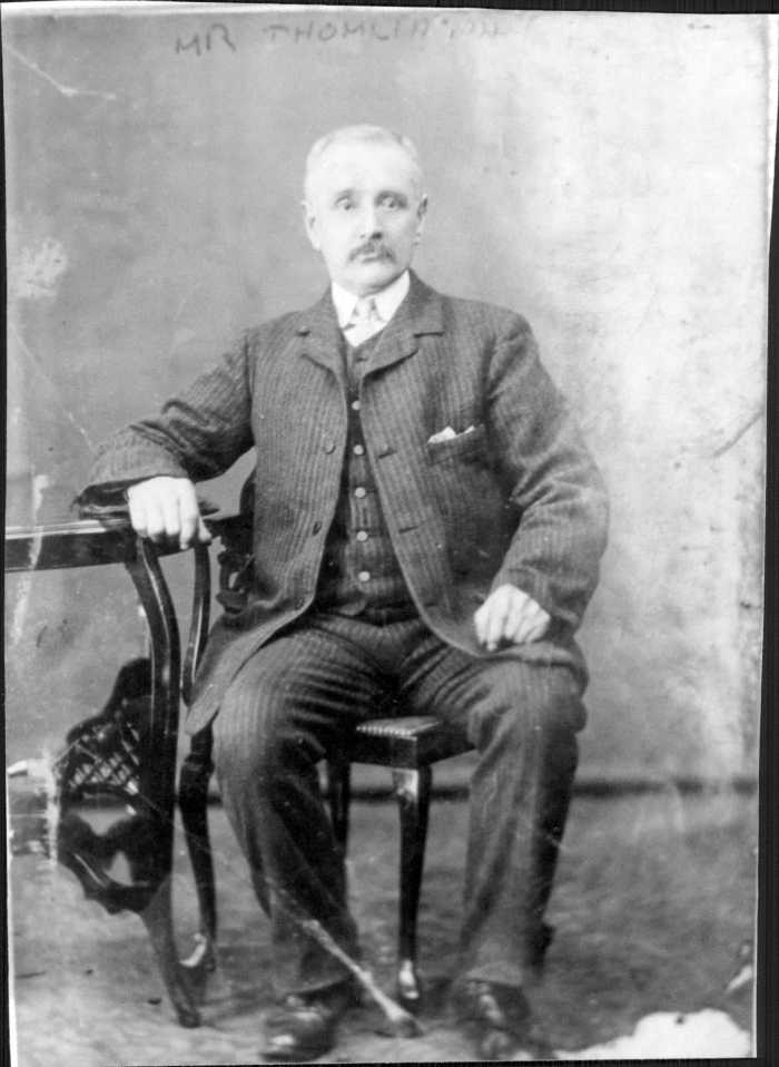 My great-great-grandad, Mr Tomlinson, father of Laura Garnham (nee Tomlinson) around 1900. He was grandad to Ivy Trigg, my grandma. He would preach the Bible in Leeds' town centre, but scared my grandma with his religious fervour.