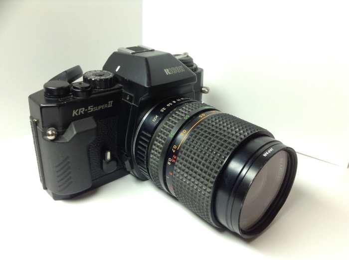 Ricoh KR-5 SUPER II film camera is intended for those who desire full manual operation to experience pure SLR photography.