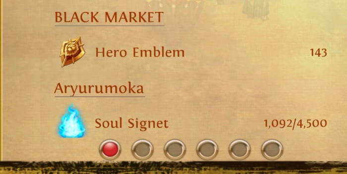 You can find out how many hero emblems you have from your menu.