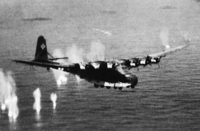 On April 22,1943, the German Air Force would deploy twenty-one MC 323 Gigant motorized gliders to fly petrol to Tunisian airfields. Allied fighters intercepted and shot down sixteen of the twenty-one before they reached German airfields.