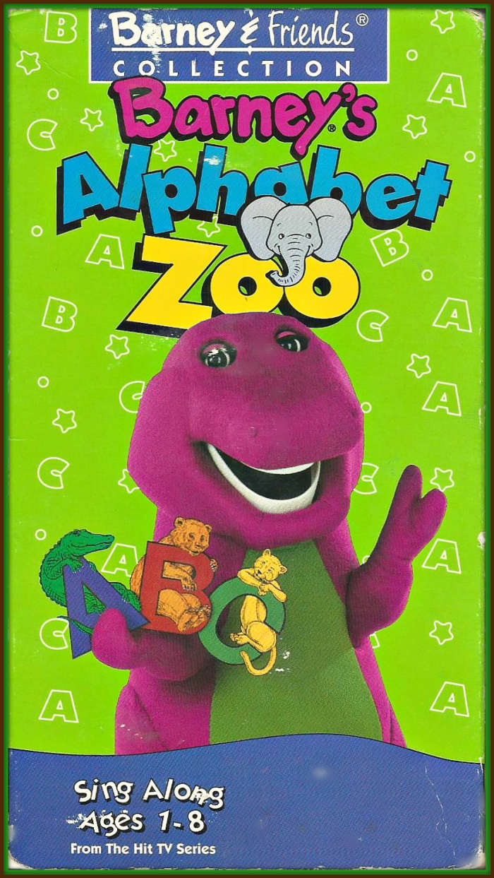 "The Alphabet Zoo" In this video we learn that learning can be terrific fun when Barney and his classroom friends, Shawn, Julie, Tina and Derek use letters to imagine an ALPHABET ANIMAL ZOO.