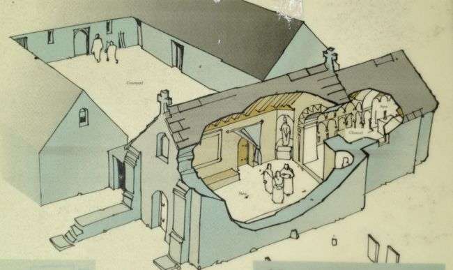 The Earl's hall and church, Birsay, Orkney, where Magnus' corpse was first interred before being translated to the cathedral at Kirkwall
