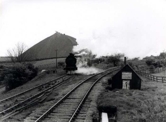Another unidentified Q6 hammers the rails out of Kilton Mine past the well-known conical slag heap (seen even from Saltburn), since used for road surfacing in the area