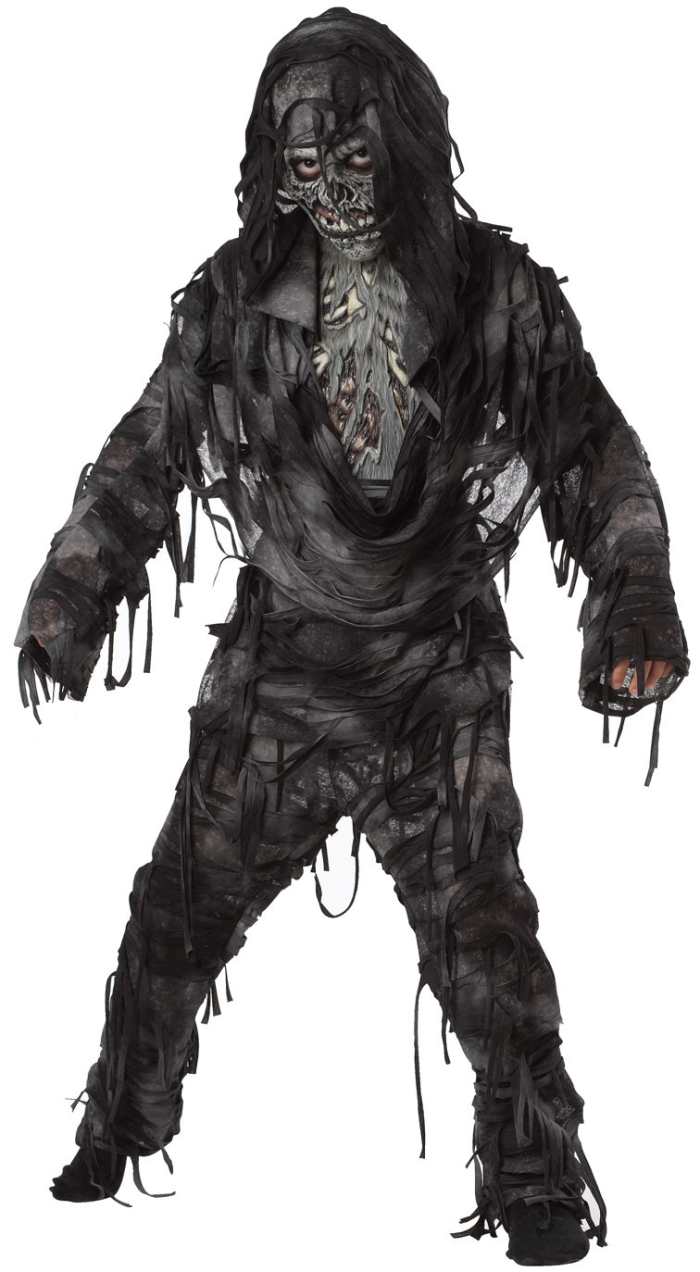 Scare the living daylights out of your neighbors with this frightening monster costume for Halloween.