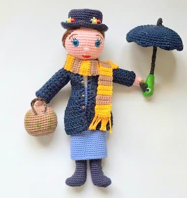 Mary Poppins Amigurumi Doll: Free Crochet Pattern! - HubPages