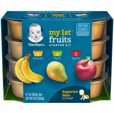 The little yellow "supported sitter" 1st foods mark on the lower right hand corner is what you'll want to look for when picking up your baby food. Those will be the ones you'll want to try first.