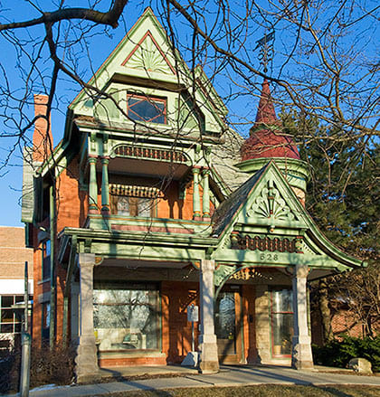 Rogers-Carrier House on Capitol Avenue, done in Queen Anne style
