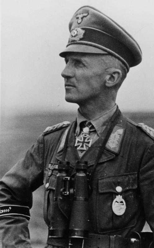 Hasso von Manteuffel would lead the 5th Panzer Army toward the vital crossroads at Bastogne.His tanks would push within a few miles of the Meuse River before they run out of fuel and German tankmen have to destroy their tanks.