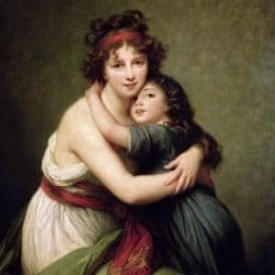 Madame Vigee-Lebrun and Her Daughter, Jeanne-Lucie-Louise (1780-1819) 1789 - by Elisabeth Louise Vigee-LeBrun.