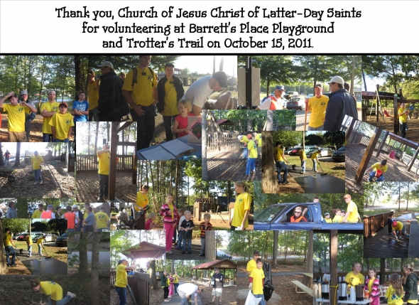 Barrett's Place Maintenance Day Thank you to all the volunteers who worked hard - Volunteers are GREAT!
