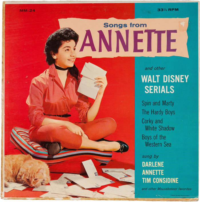 Songs From Annette And Other Walt Disney Serials Walt Disney Productions MM 24 7" EP 33 1/3 rpm Vinyl Record (1958)