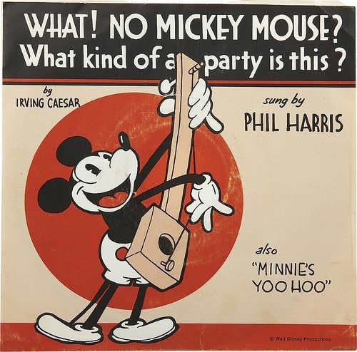 Mickey Mouse "What No Mickey Mouse" b/w "Minnies Yoo Hoo" Buena Vista, F-477 7" EP Vinyl Record (1970) 45 rpm