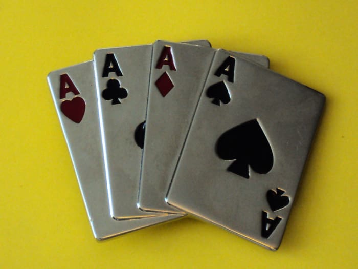"It has come down to where I could sure use a good hand..."Help me draw an Ace," One thin card could make or break me...Take me to my happy place!"