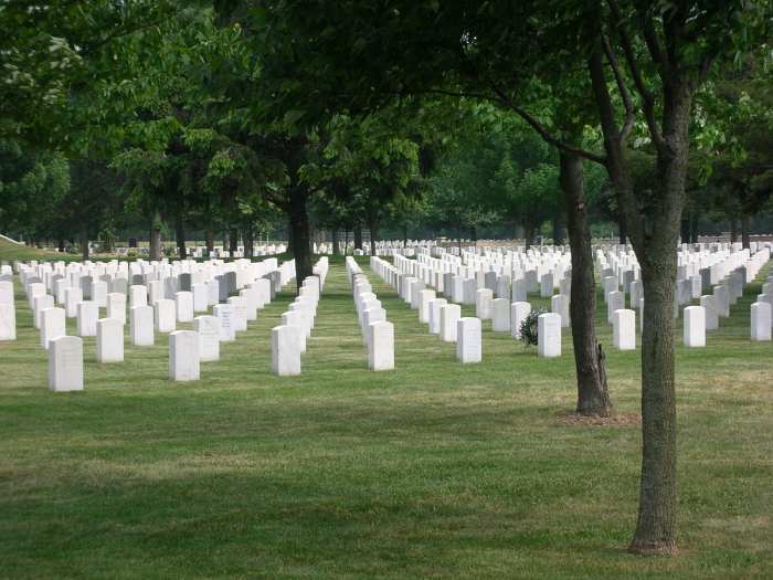 The Rock Island Arsenal Cemetery.