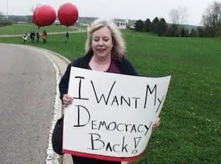 There are people who feel that they have lost the Democracy. How one loses their democratic right to have a democracy in America, remains a perplexing issue.