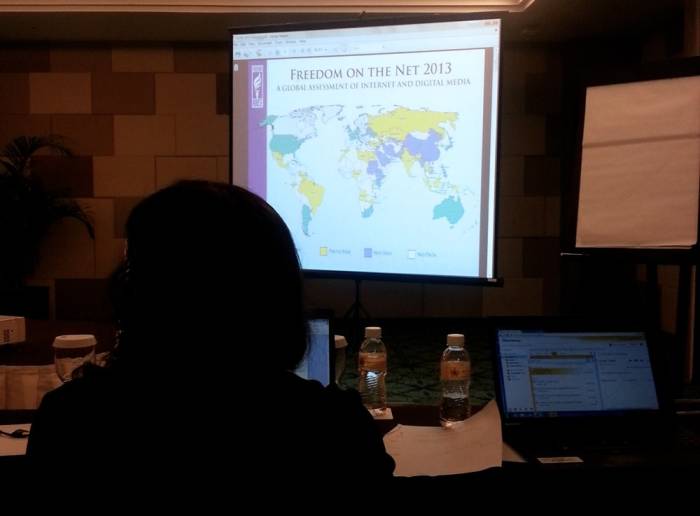 “More and more people are being arrested for something they have said online. In 28 of the 60 countries that we assessed, people were detained for things they had posted in social media. Now it is not only activists that attract attention, but anyone
