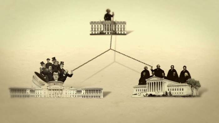 The Constitution creates three branches of government--Legislative, Executive, and Judicial--in order to reduce the potential of governmental tyranny.