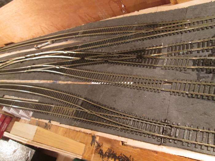 The junction's been re-configured, with a simple 'diamond' crossover to replace the double slip...