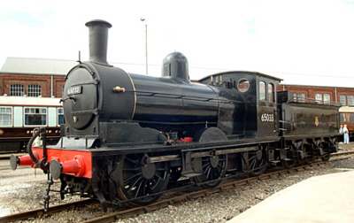In British Railways livery here as No. 65033, a survivor that lived to be exhibited at Doncaster's Great Northern 150th anniversary. Last seen (by me) at 'Locomotion awaiting restoration in 2018